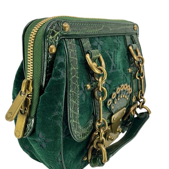 Louis Vuitton Limited Edition Monogram Velours Alligator Gracie PM Bag - Picture 2 of 7